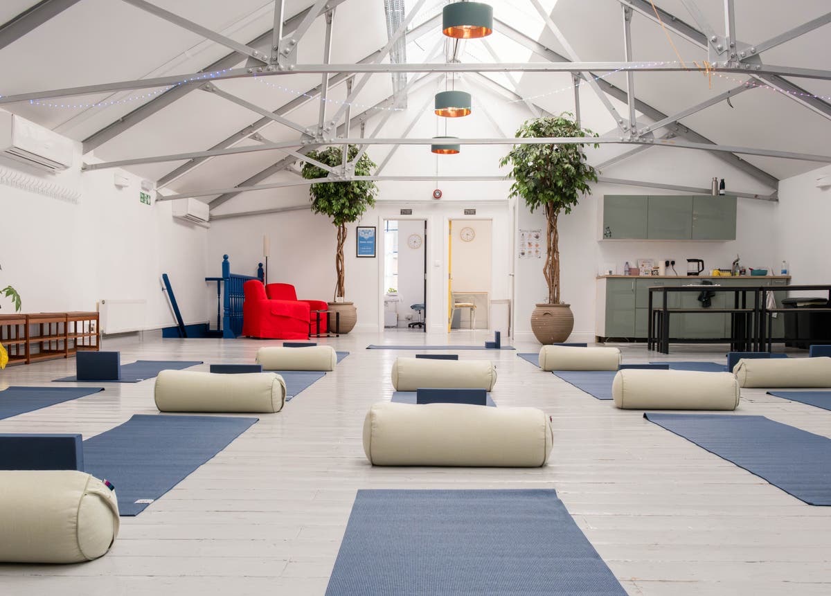 yoga space inside venue